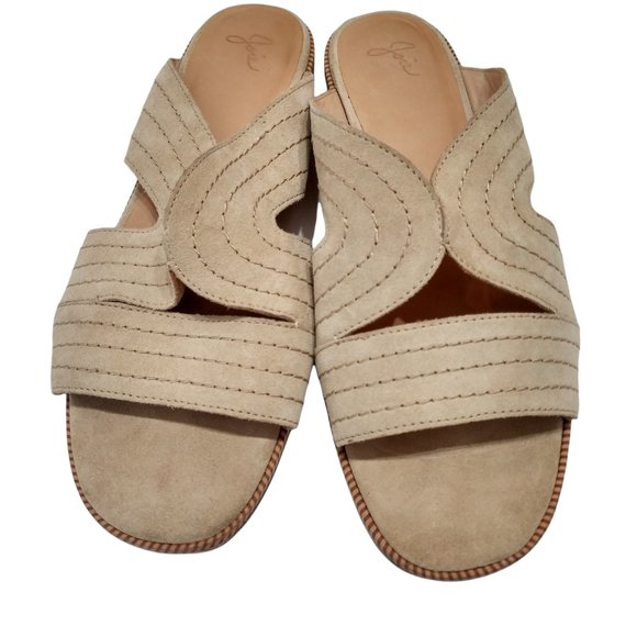 Joie Paetyn Suede Leather Slide Sandals Size 38.5 - Picture 4 of 11